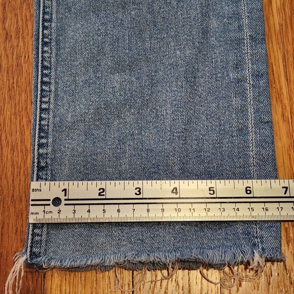 Mother Pixie Dazzler High Rise Straight Leg Ankle Jeans, "Shoot to Thrill" Sz 31 - Picture 11 of 14